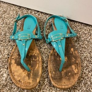 Teal Sandals
